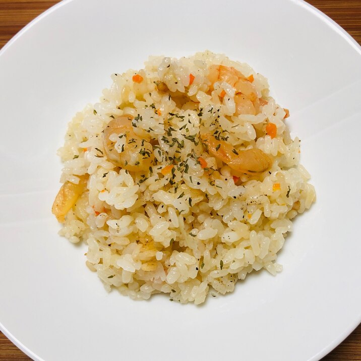 炊飯器だけで作る海老ピラフ レシピ 作り方 By 低糖質もーこ 楽天レシピ